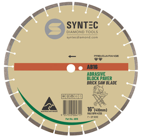 AB16 | Abrasive Block Paver Brick Saw-16"