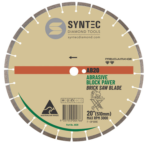 AB20 | Abrasive Block Paver Brick Saw-20"