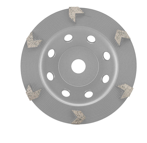 AC7GP-6XC | Arrow Cups - 7” (178mm) 6 Seg GP Bond XC Grit