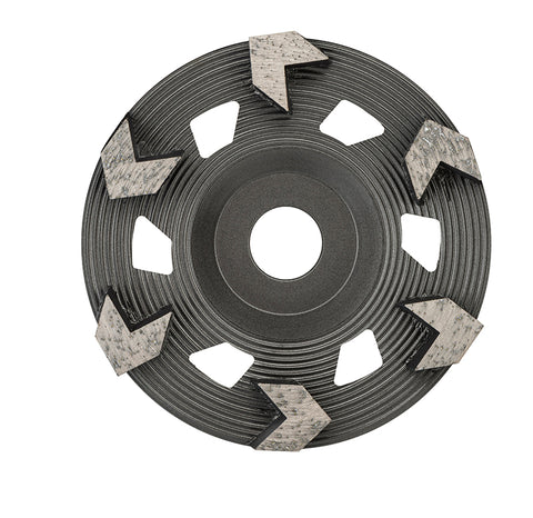 TCA5H-6XC | Arrow Tornado Cup-5" -6 Seg Hard Bond XC Grit